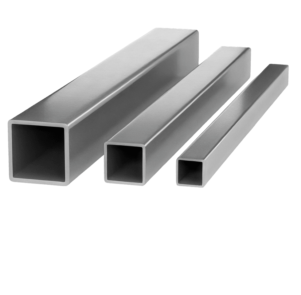 Square hollow section steel tubes
